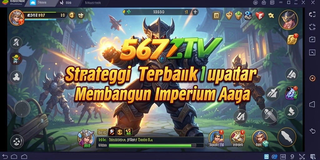Gameplay intens yang menunjukkan pembangunan dan strategi dalam 567TV.