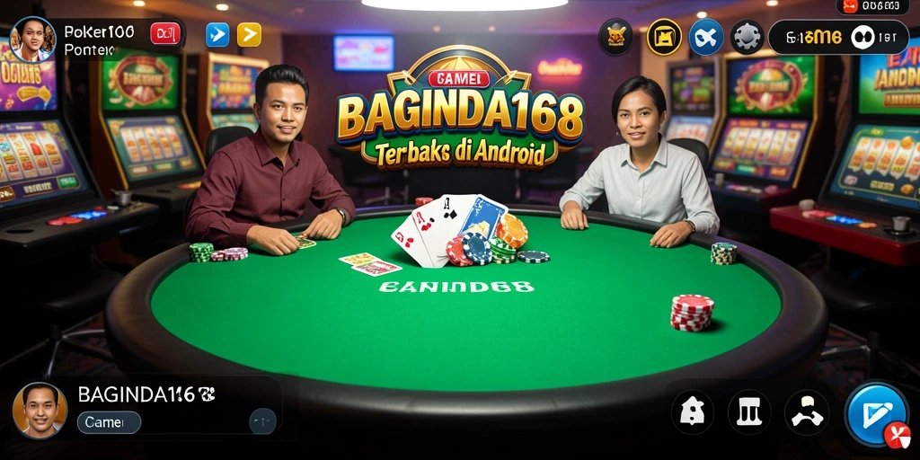 Tampilan gameplay poker yang seru dan interaktif di BAGINDA168.