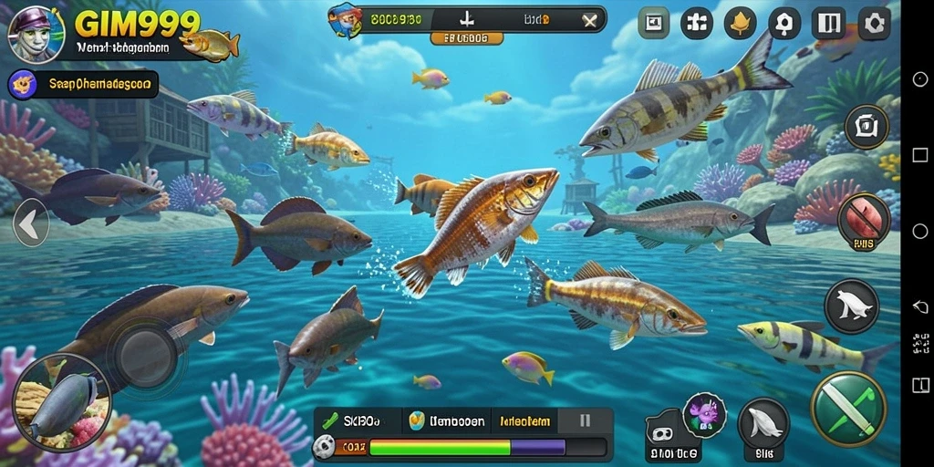Gameplay menembak ikan yang seru dan menarik di GIM999.
