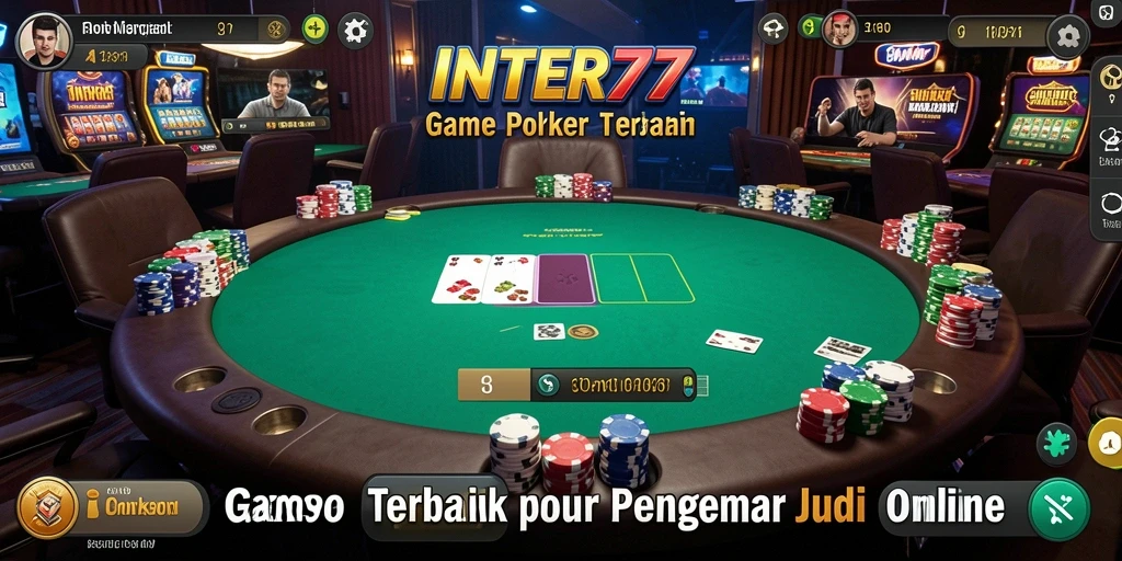 Tampilan gameplay Poker yang menarik dan interaktif.