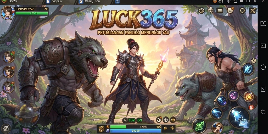 Gameplay seru di dunia petualangan fantasi LUCK365.