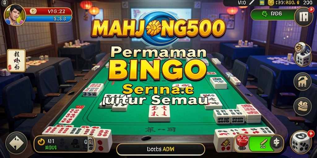 Tampilan utama gameplay Bingo MAHJONG500 yang menarik dan dinamis.