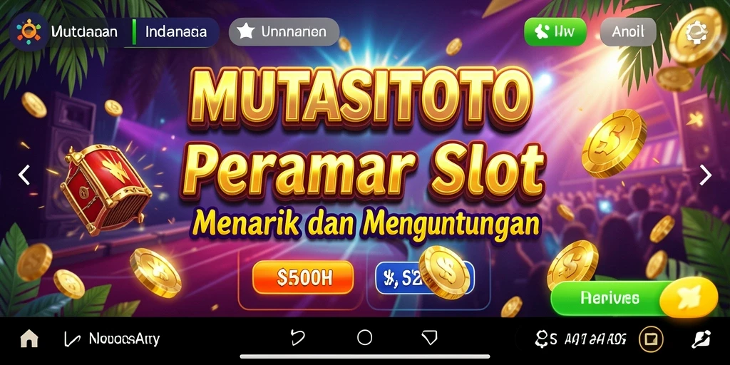 Tampilan gameplay menarik dari <strong>MUTASITOTO</strong> yang penuh warna dan fitur bonus.