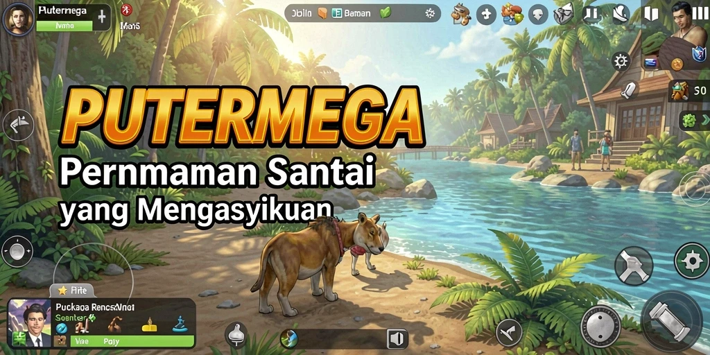 Tampilan menyenangkan dari gameplay PUTERMEGA yang sederhana.