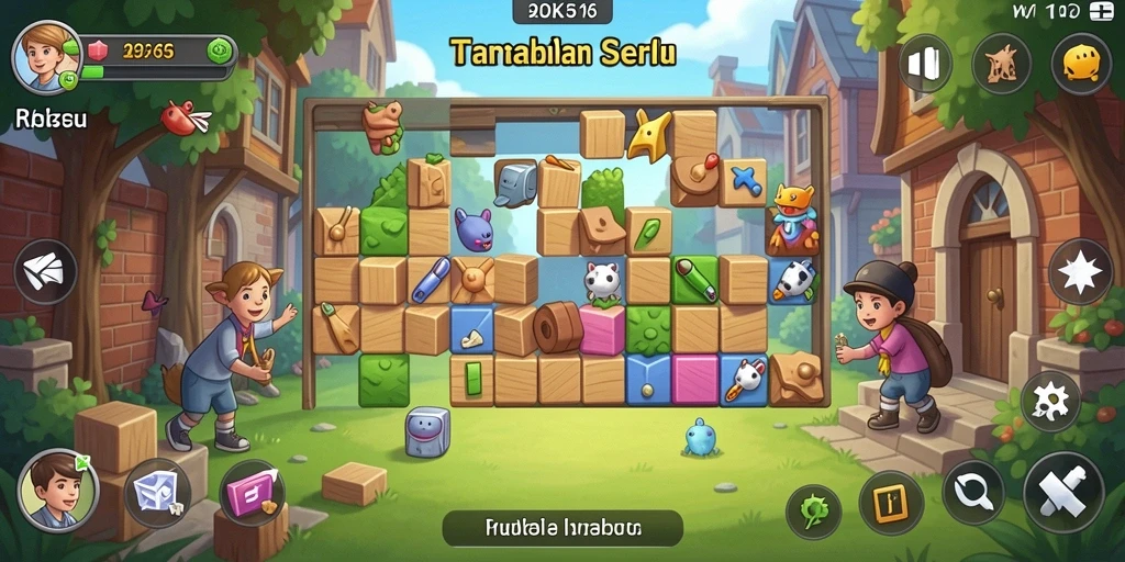 Tampilan gameplay RK55 yang menarik saat menyelesaikan teka-teki.