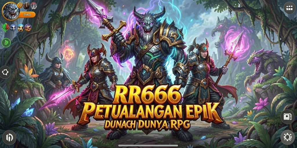 Screenshot utama RR666 menampilkan aksi seru dalam gameplay RPG.