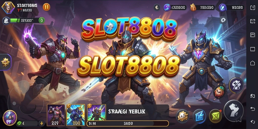 Tampilan gameplay SLOT8808 yang mendebarkan dan strategis.