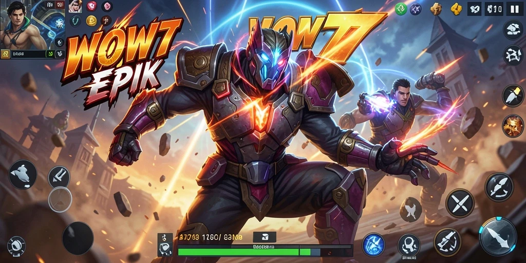 Screenshot gameplay WOW77 menampilkan aksi seru dalam pertempuran.