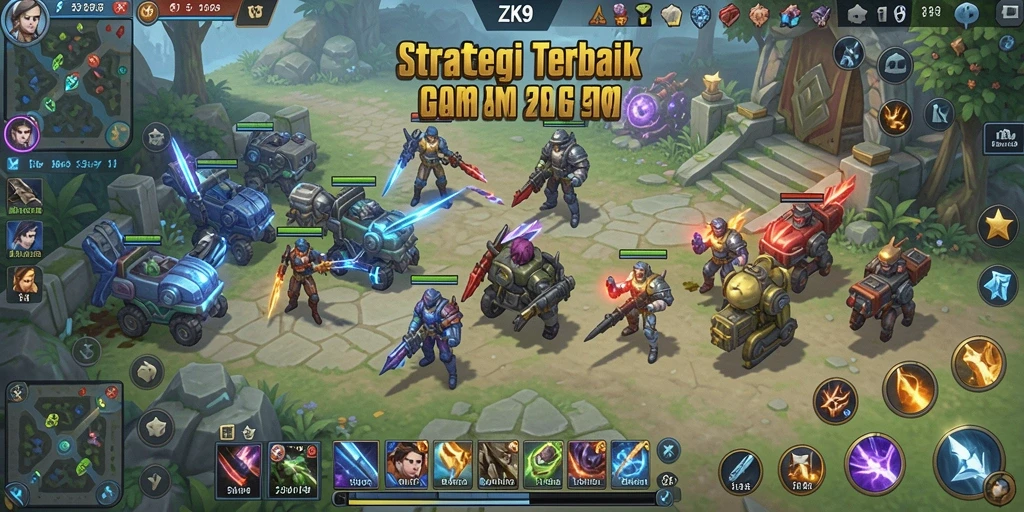 Screenshot gameplay ZK9 yang menunjukkan strategi pertarungan SLG yang mendebarkan.